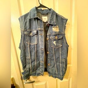 Jean jacket vest